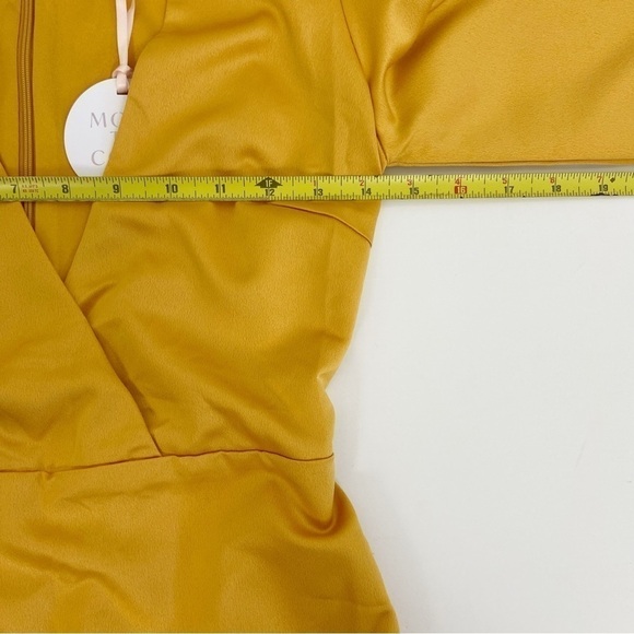 More To Come Jewel Deep V Dress in Marigold Size XXS - Picture 12 of 14
